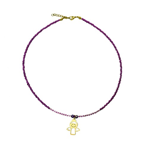 چوکر مونجوقی با اویز طلا