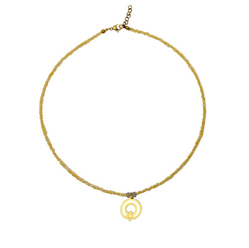 چوکر مونجوقی با اویز طلا