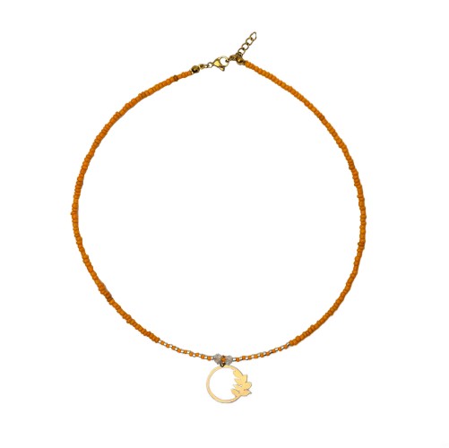 چوکر مونجوقی با اویز طلا