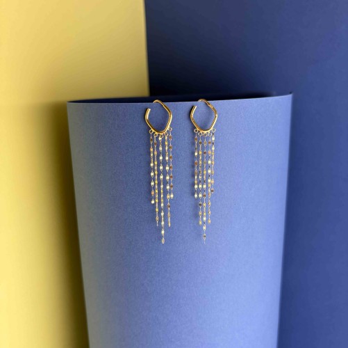 گوشواره  شرابه ای 